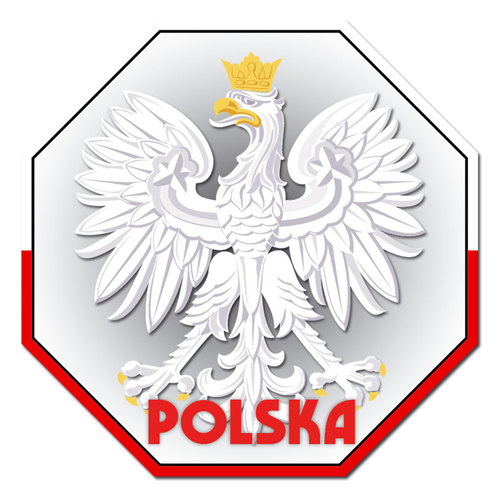 Magnes 3D STOP Polska orzeł
