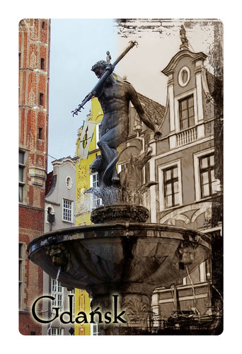 Magnes typu flip - przenikające obrazy Gdańsk Neptun