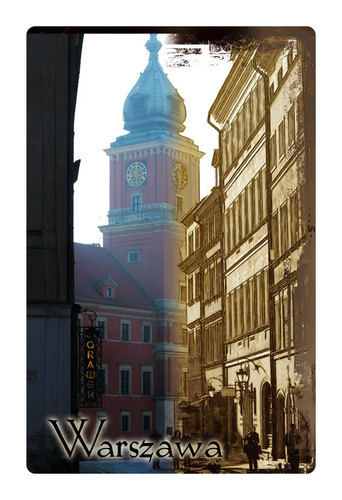 Magnes typu flip - przenikające obrazy Warszawa starówka