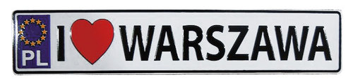 Magnes tablica metalowa Warszawa