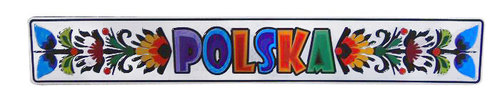 Magnes tablica metalowa Folk Łowicki