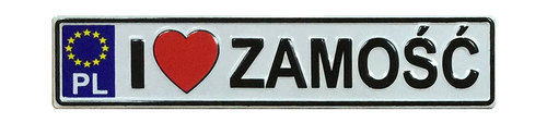 Magnes tablica metalowa Zamość