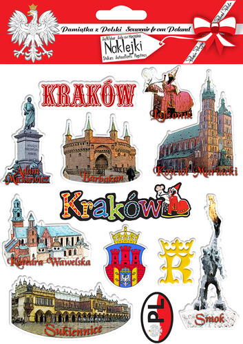 Naklejki zestaw Kraków 01
