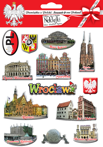 Naklejki zestaw Wrocław 01