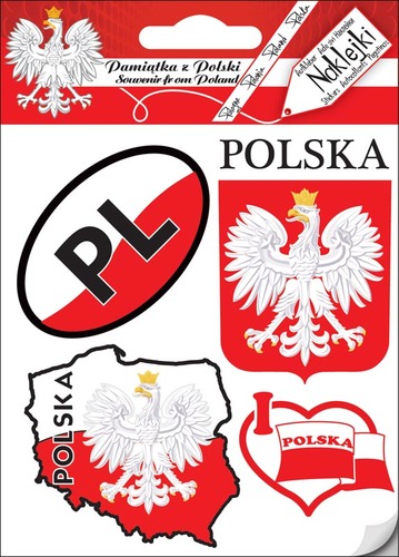 Naklejki zestaw Polska 03
