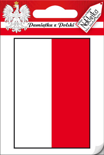Naklejka pojedyncza Polska 03 Flaga