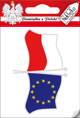 Naklejka pojedyncza Polska 05 Flaga PL-UE
