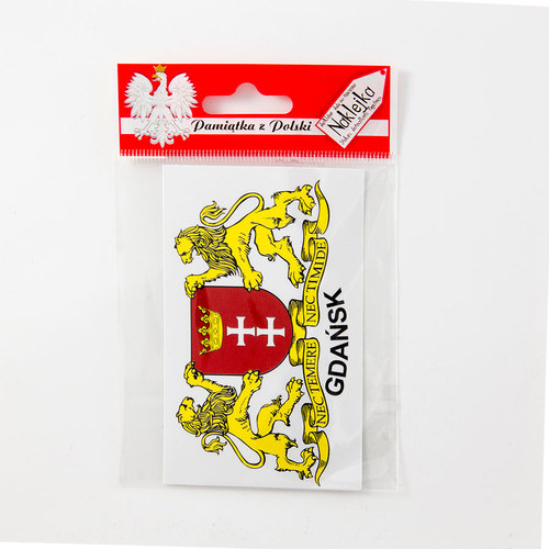 Naklejka pojedyncza herb Gdańsk