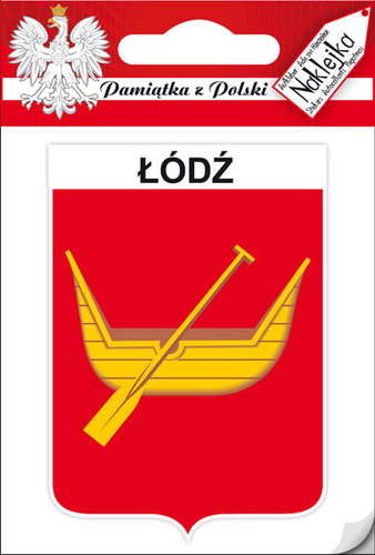 Naklejka pojedyncza herb Łódź