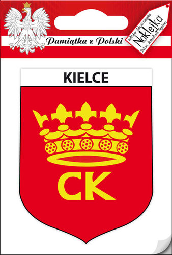 Naklejka pojedyncza herb Kielce