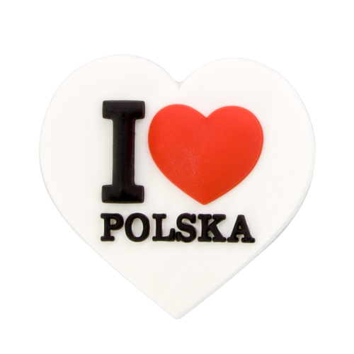 Magnes gumowy I love Polska