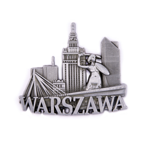 Magnes metalowy Warszawa panorama