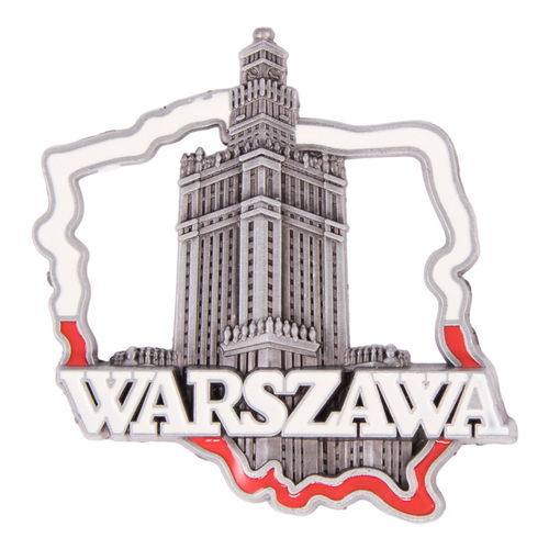 Magnes metalowy konturek Warszawa PKiN