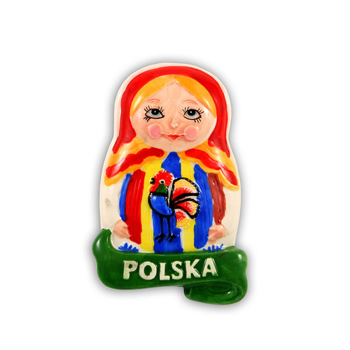 Magnes ceramiczny Polska Matrioszka