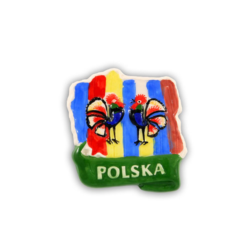 Magnes ceramiczny Polska Kontur folk