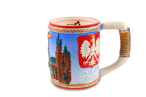Kubek szkliwiony Kraków