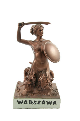Statuetka Syrenka 20cm Warszawa