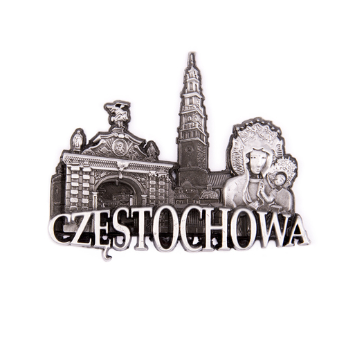 Magnes metalowy panorama Częstochowa