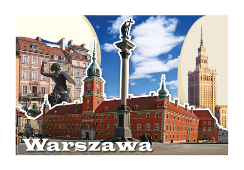 Pocztówka 3D Warszawa 07