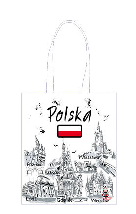 Bawełniana torba zakupowa Polska farba