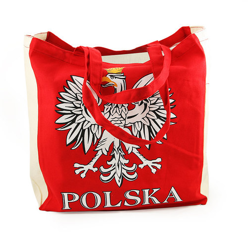 Bawełniana torba Polska 03 - czerwona orzeł