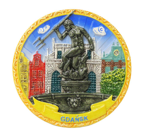 Talerz ceramiczny 13cm Gdańsk - Neptun