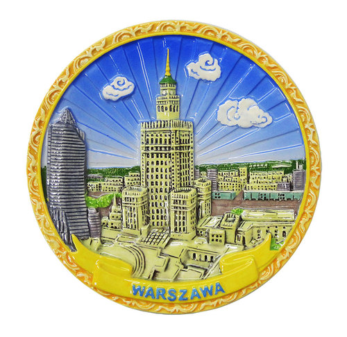 Talerz ceramiczny 13cm Warszawa - PKiN