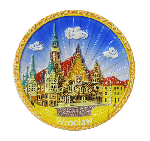 Talerz ceramiczny 13cm Wrocław - Ratusz