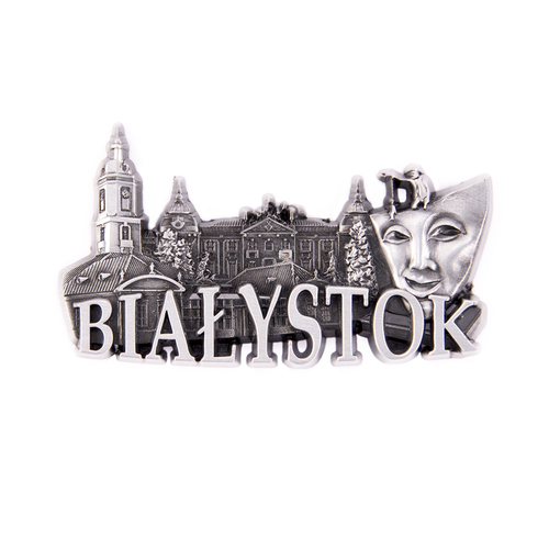 Magnes metalowy panorama Białystok