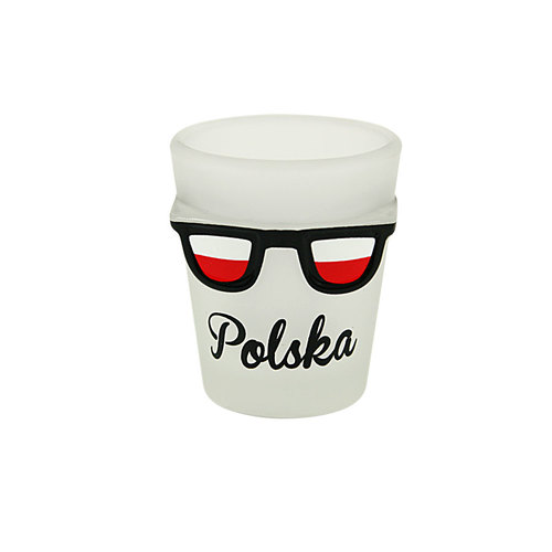 Kieliszek w okularach szroniony