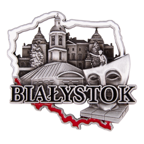 Magnes metalowy kontur Białystok