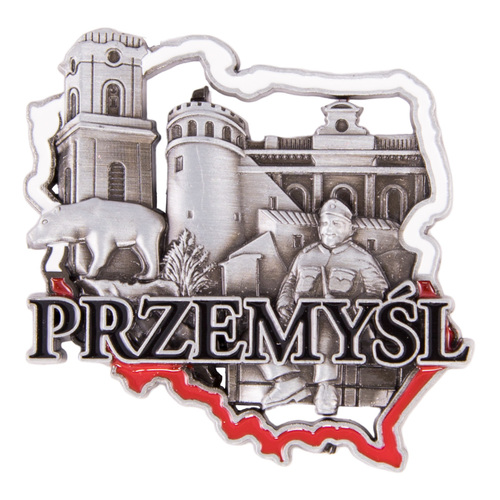 Magnes metalowy kontur Przemyśl