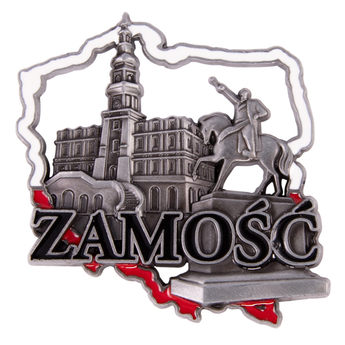 Magnes metalowy kontur Zamość
