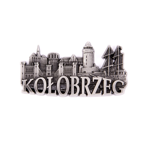 Magnes metalowy panorama Kołobrzeg