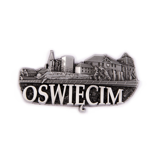 Magnes metalowy panorama Oświęcim