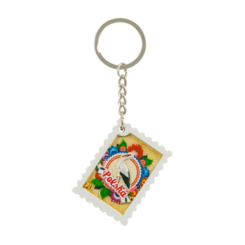 Breloczek znaczek poly drukowany Polska folk