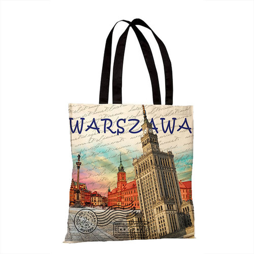 Bawełniana torba zakupowa Warszawa foto