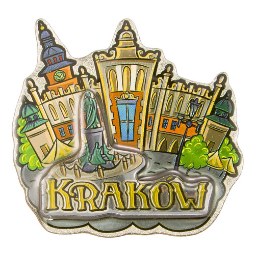 Magnes MDF metalizowany Kraków Sukiennice