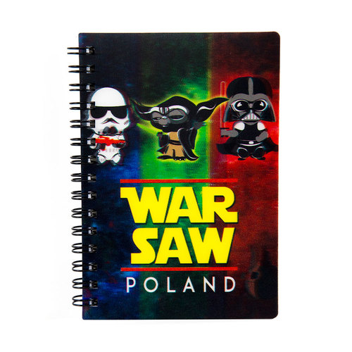 Notatnik 3d Warszawa WarSaw - postacie