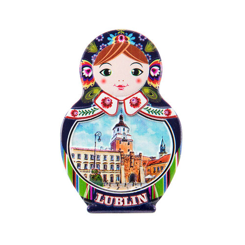 Magnes matrioszka reilief Lublin