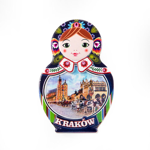 Magnes matrioszka reilief Kraków