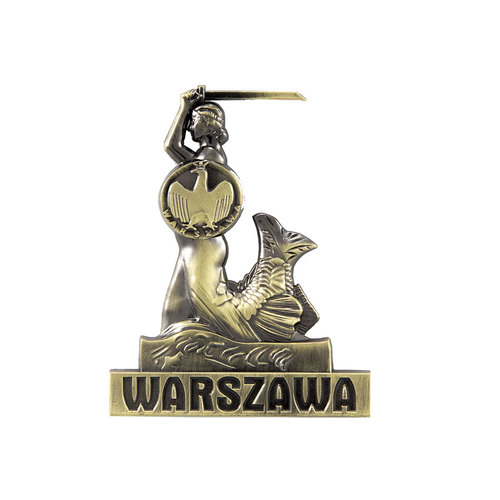 Magnes metalowy syrenka Warszawska