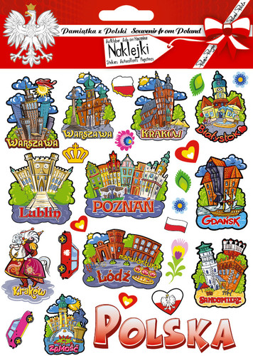Naklejki zestaw Polska 04