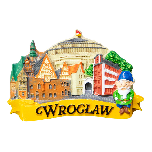 Magnes malowany panorama Wrocław