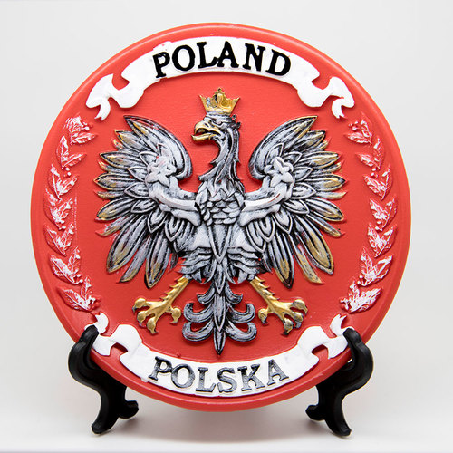 Talerzyk polyresin Polska mały