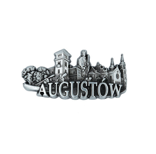 Magnes metalowy panorama Augustów
