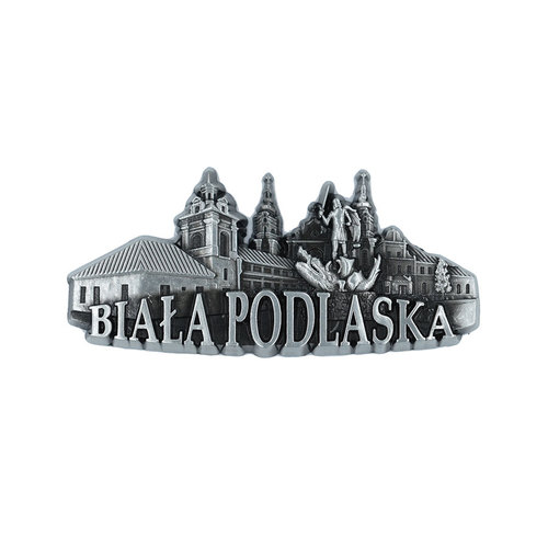 Magnes metalowy panorama Biała Podlaska