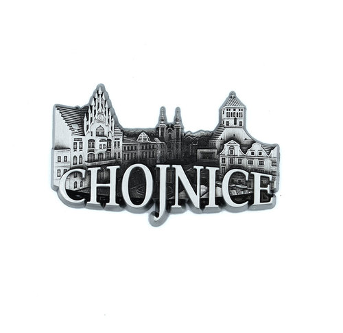 Magnes metalowy panorama Chojnice