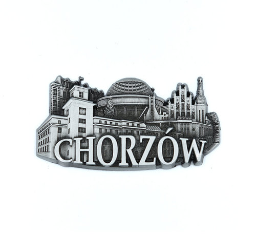 Magnes metalowy panorama Chorzów