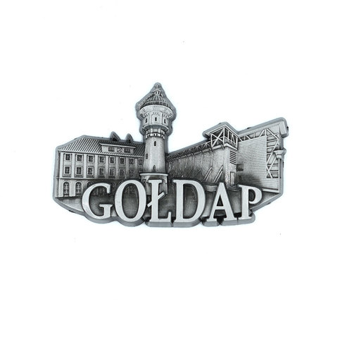 Magnes metalowy panorama Gołdap